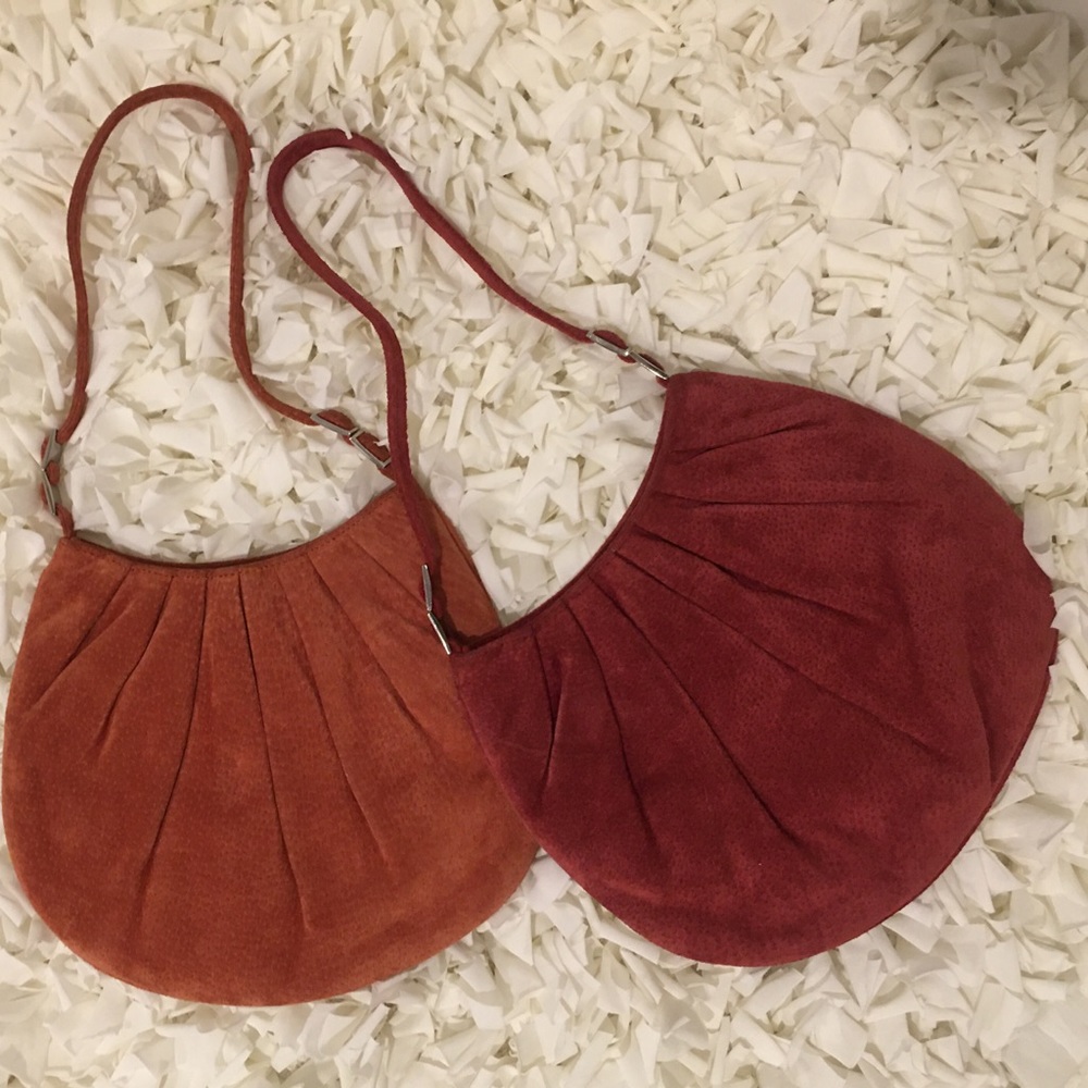 Suede Leather Small shoulder HandBag